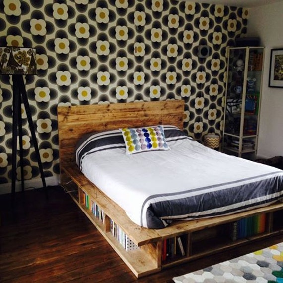 Vintage Industrial Bookcase Bed Handmade Uk