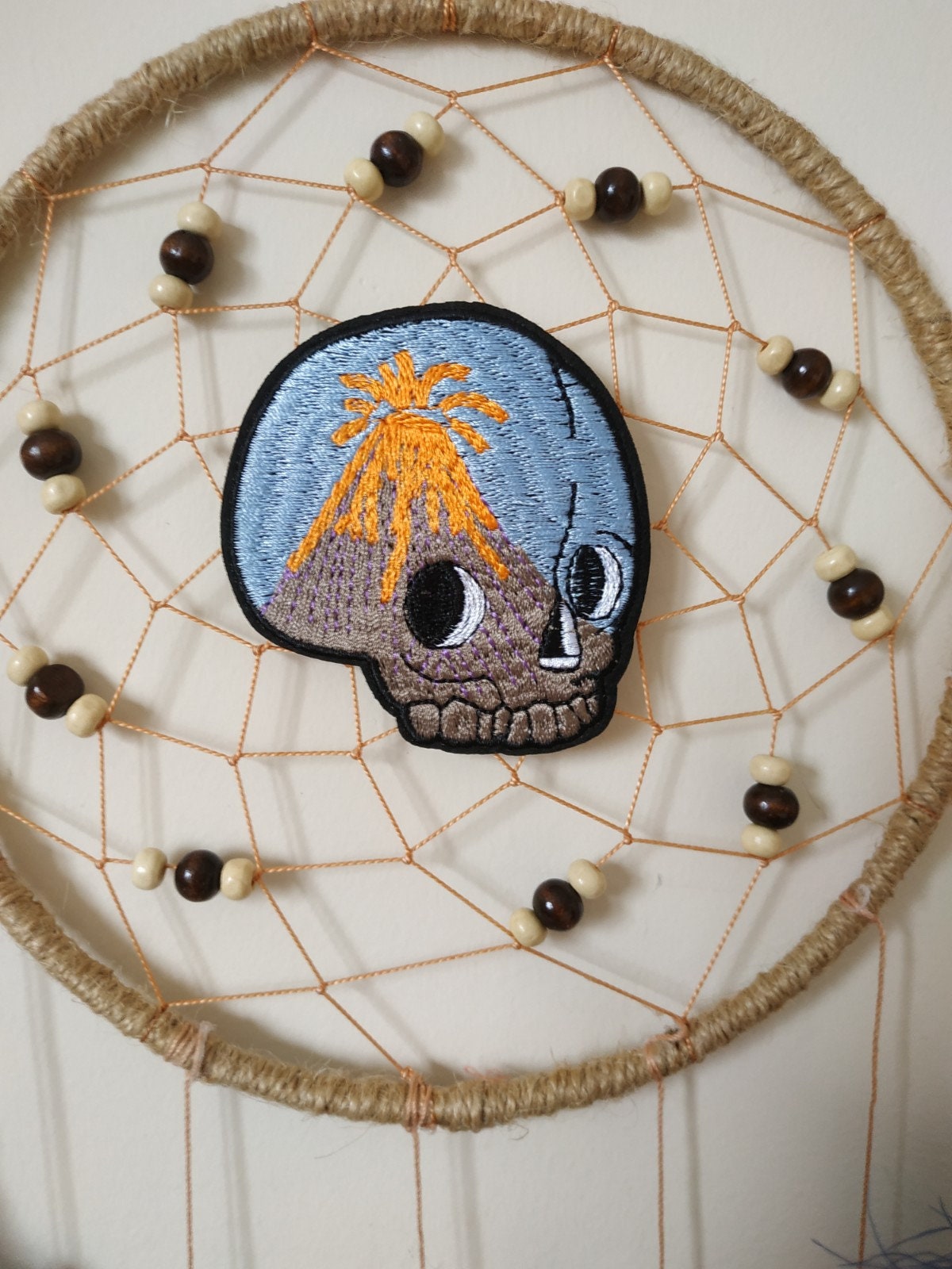Aztec wall art Dream Catcher wall hanging Skull Dreamcatcher Etsy