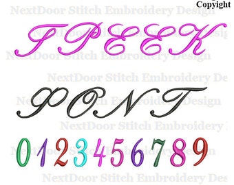 Script Greek font embroidery design, Greek fonts , BX files included, font-037a