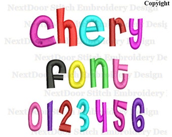 Strong font Alphabet set, chery kid font embroidery design, includes BX files , font-035b