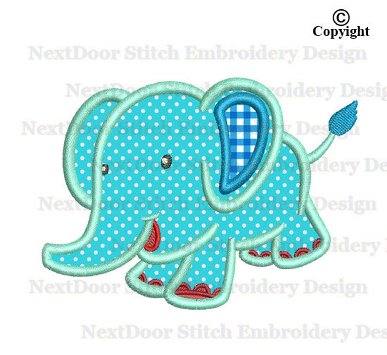 Elephant Embroidery Applique Design Baby Boy Machine Etsy