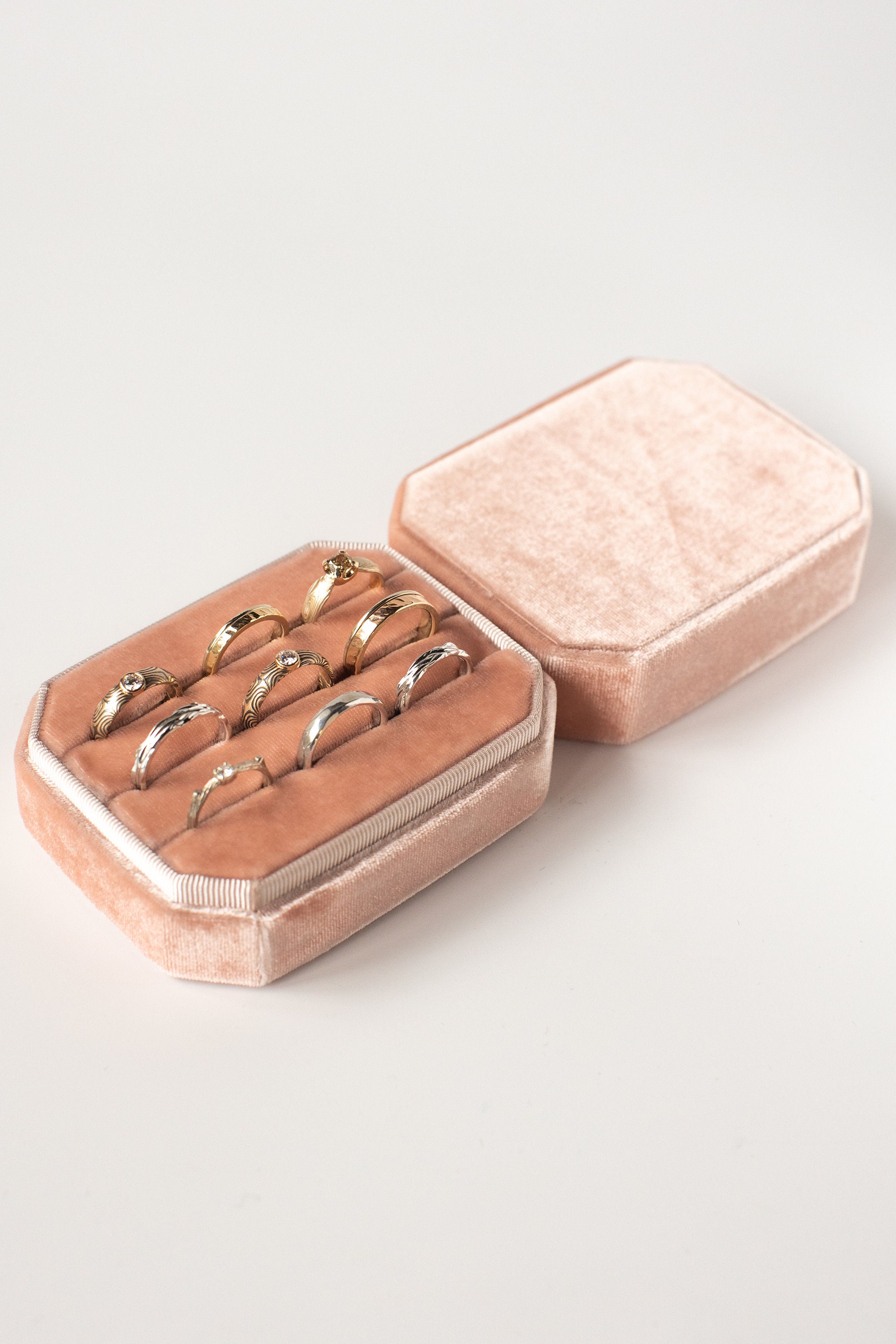 Pastel Jewelry Box Peach Color Jewelry Accessories Custom Gift Etsy