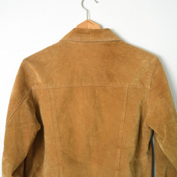 90s Suede Jacket Womens Ranch Jacket | Button Dow… - image 7