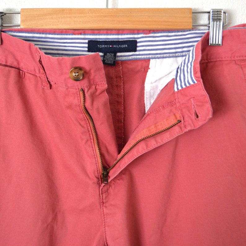 Pantalones rosas para hombre TOMMY HILFIGER Preppy Pantalones Etsy España