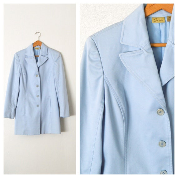 light blue coat womens