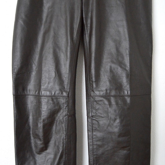 Vintage Leather Pants | Women's Leather Straight … - image 4