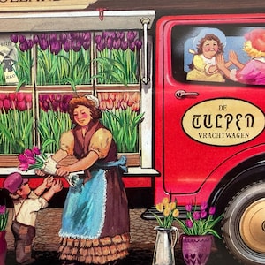 Silver Crane Company Vintage Truck Transport Tin Holland Tulip Festival