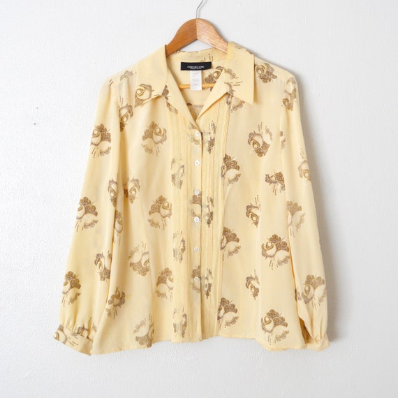 Vintage JONES NEW YORK Blouse | Silk Floral Lace … - image 5