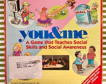 You & Me A Game That Teaches Social Skills and Social Awareness Board Game Vintage 1993 Childswork Center for Applied Psychology