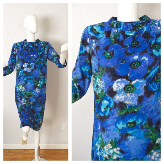 Mod 1960s Toni Todd Long Sleeve Mod Shift Dress