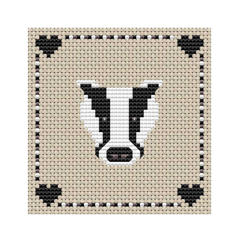 Cross Stitch Badger Pattern PDF Digital Download image 1