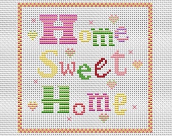 Home Sweet Home Cross Stitch PDF Download Chart