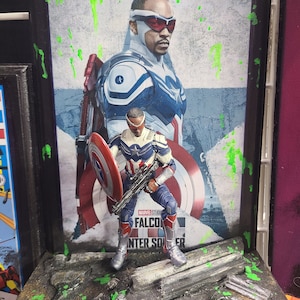Captain America Wniter Soldier wall hanging sculpture