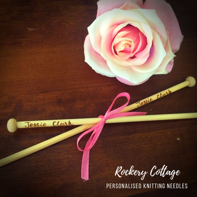 Knitting needles personalised knitting needles custom Etsy