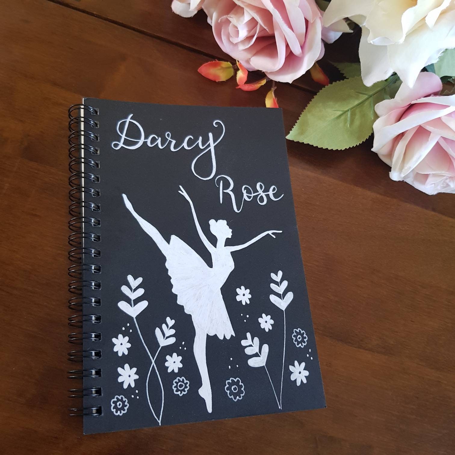Personalised sketchbook custom decorated art book blank | Etsy