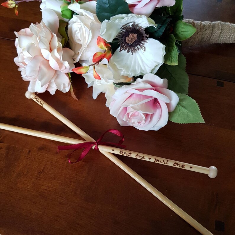 Knitting needles personalised knitting needles custom Etsy