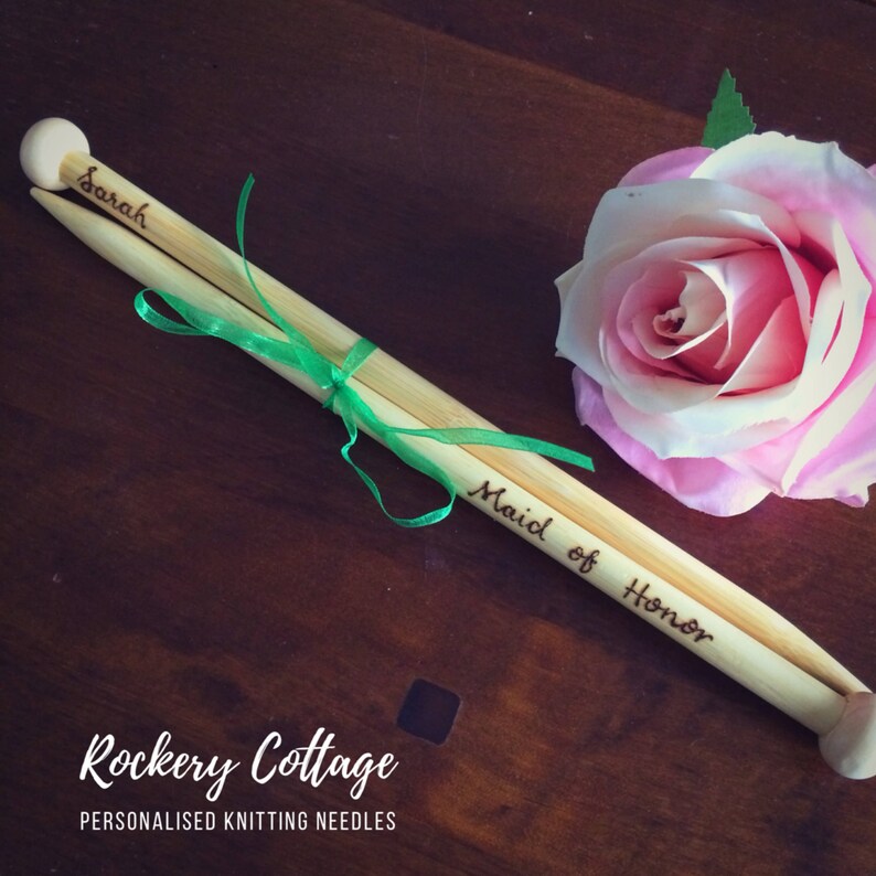 Knitting needles personalised knitting needles custom Etsy
