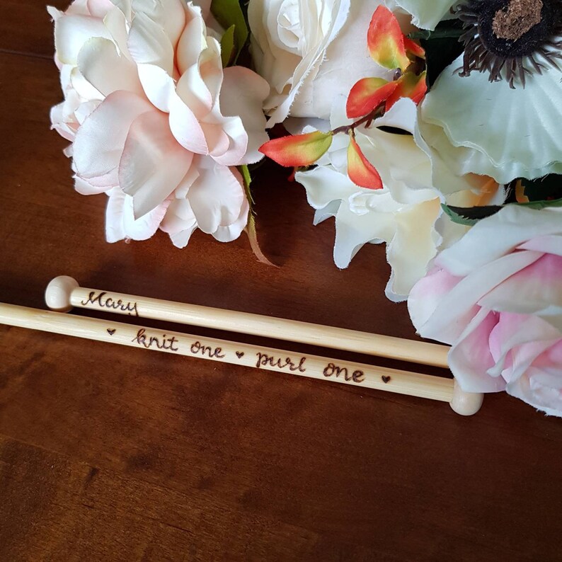Knitting needles personalised knitting needles custom Etsy