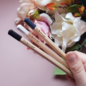 Personalised black and white pencils, custom monochrome pencils, black white grey drawing pencils, colouring pencils, artist supplies sketch