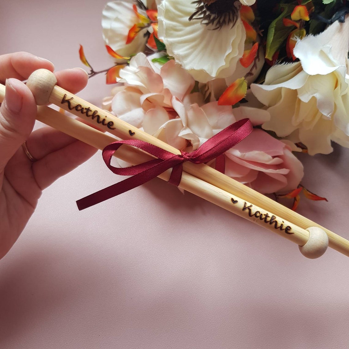 Knitting Needles Personalised Knitting Needles Custom Etsy
