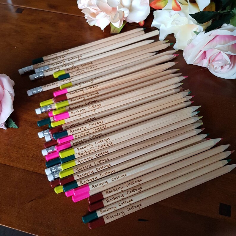 Inspirational pencils, motivational pencils, custom pencils, personalised pencils, positivity pencils, new job gift, kick ass girl boss image 9