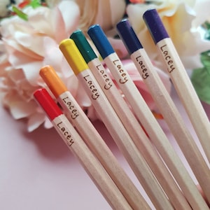 Lápices de colores arcoíris, 12 lápices de arco iris a granel para niños,  lápices de colores multicolor de madera, lápices de colores, lápices de