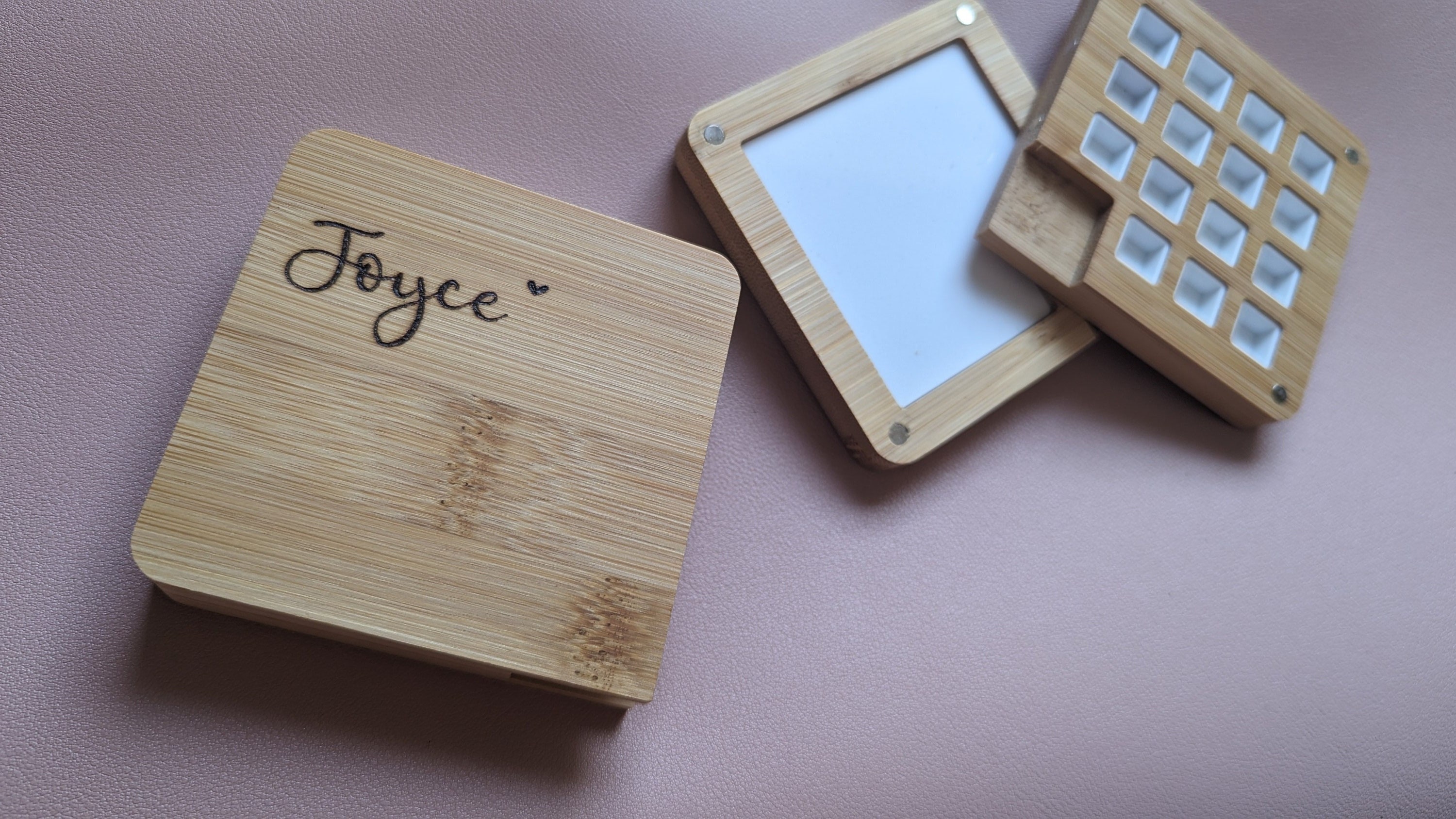 Personalized Paint Pallet, Custom Travel Set, Wood Burned Artist Supplies, Paintbrush with Your Name On, Wooden Paint Brushes, Art Palettes