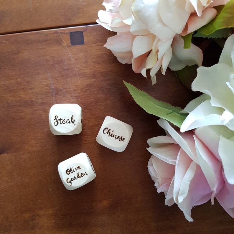 Personalised dice takeaway dice custom dice decision dice Etsy