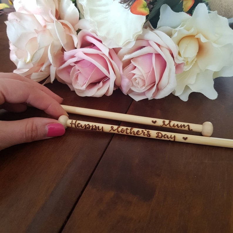 Knitting Needles Personalised Knitting Needles Custom Etsy