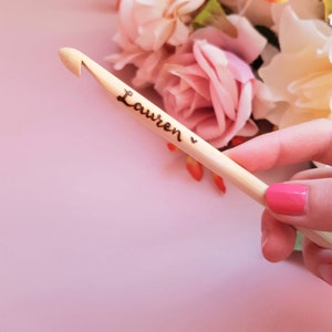 Afghan Crochet hooks, personalised crochet hooks, custom Tunisian hooks, bamboo, crocheting supplies, grandma gift, mum gift, knitting hobby