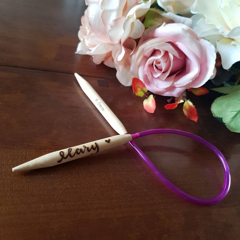 Circular Knitting needles personalised knitting needles Etsy