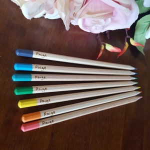 Personalised colouring pencils, 12 mixed colouring pencils customised with a name or words of your choice. Childs toy, stocking stuffer, fun image 8