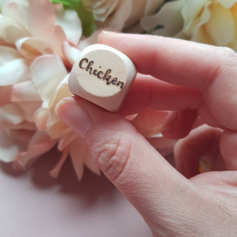 Personalised Dice Takeaway Dice Custom Dice Decision Dice Etsy