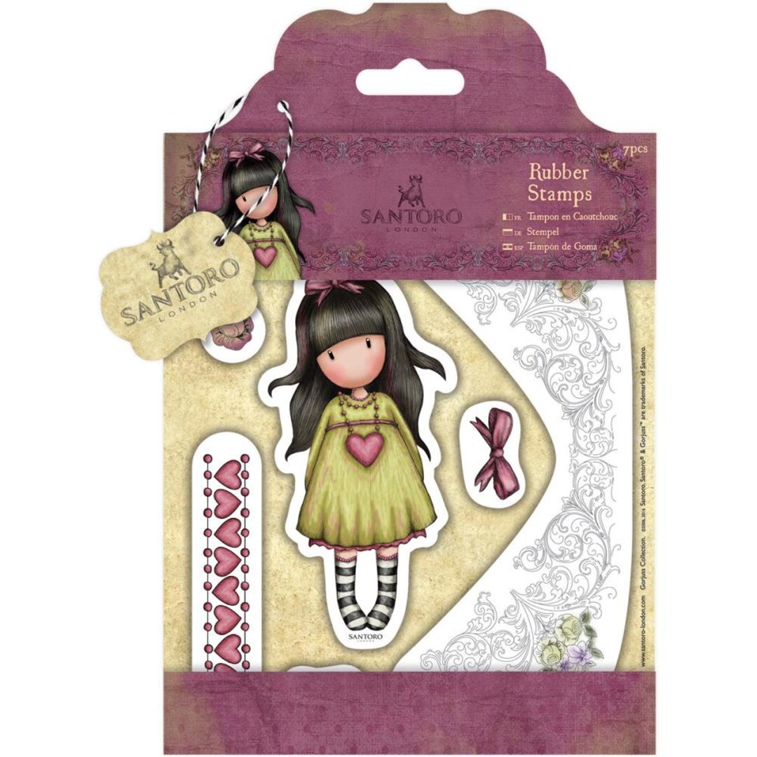 HEARTFELTLarge Rubber Stamp by Santoro Gorjuss Etsy.de