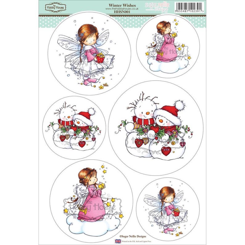 WINTER WISHES-Card Topper by Hobby HouseWee Stamps