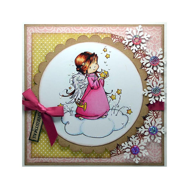 WINTER WISHES-Card Topper by Hobby HouseWee Stamps