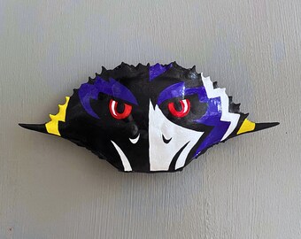 Baltimore Ravens Themed, Hand-Painted Crab Shell Ornament