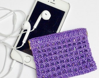 Crochet Crystal Purse Kit with Swarovski Crystals - pattern included