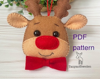PDF PDF Nähanleitung Weihnachten Rudolph Rentier