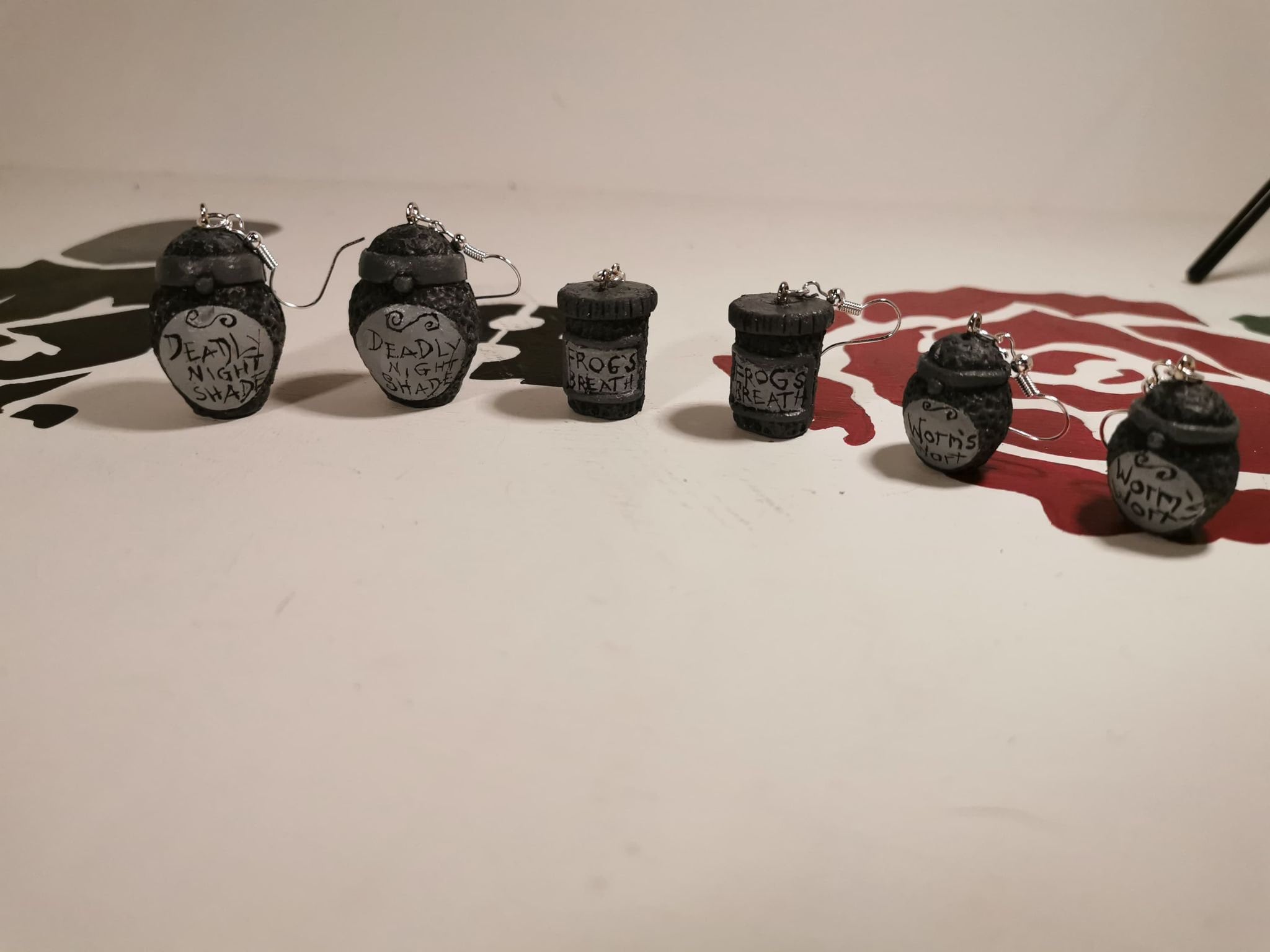 Pendientes de tarros de Sally