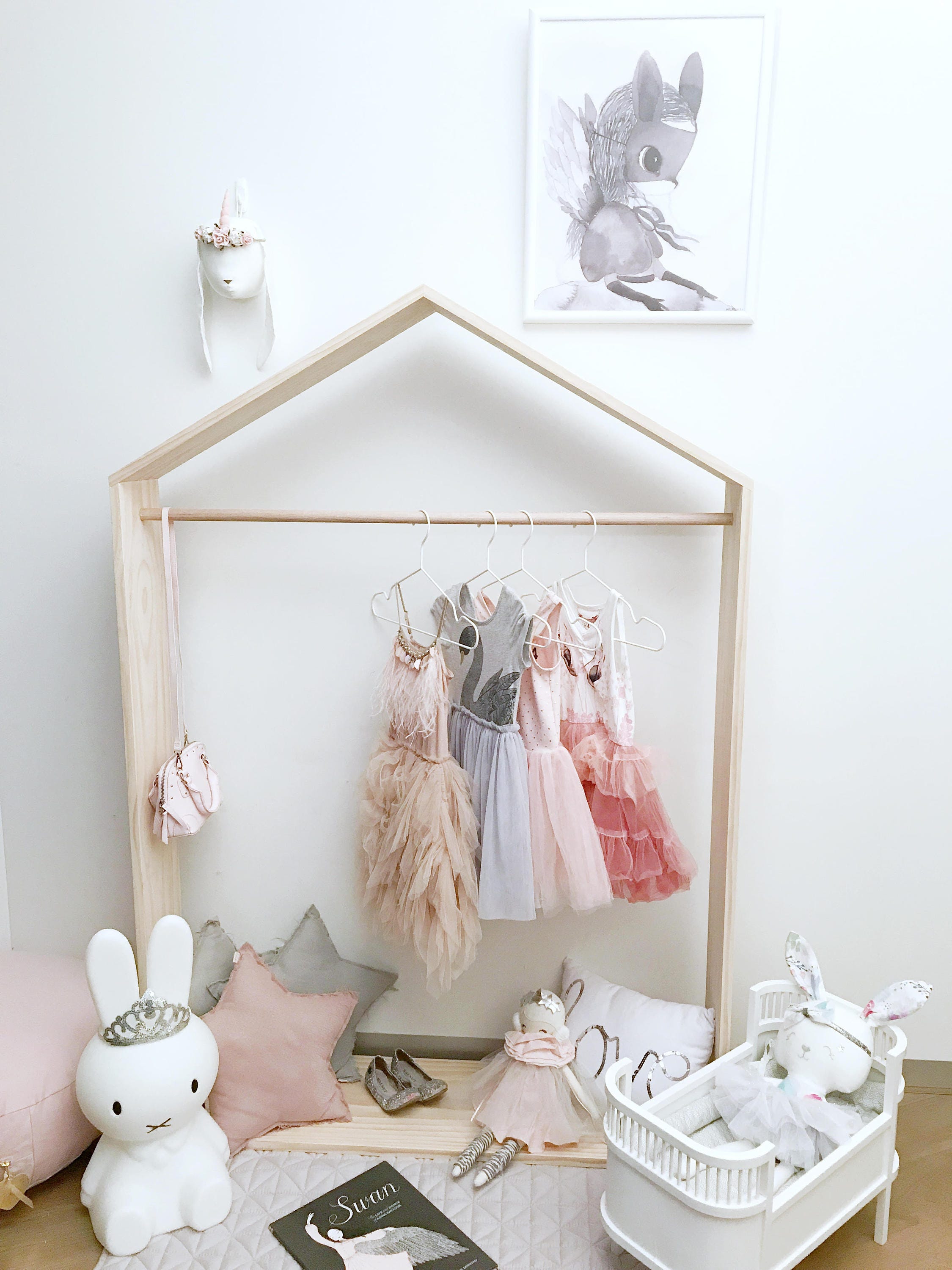 My Little Giggles Timber Dolls House Clothing Rack PICK UP Etsy