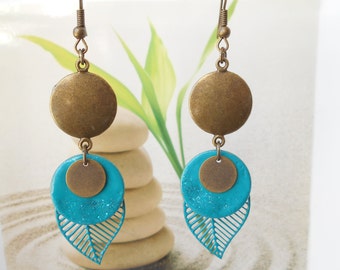 fancy earrings/turquoise earrings/ear jewelry/women's gift