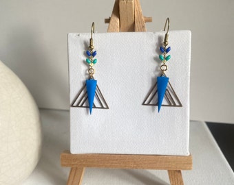 boucles d'oreilles pendante/boucles d'oreilles géométrique/cadeau femme