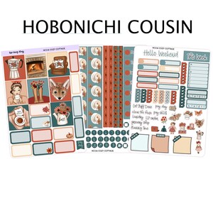 COZY COTTAGE  Hobonichi Cousin Planner Sticker Kit |  HC114