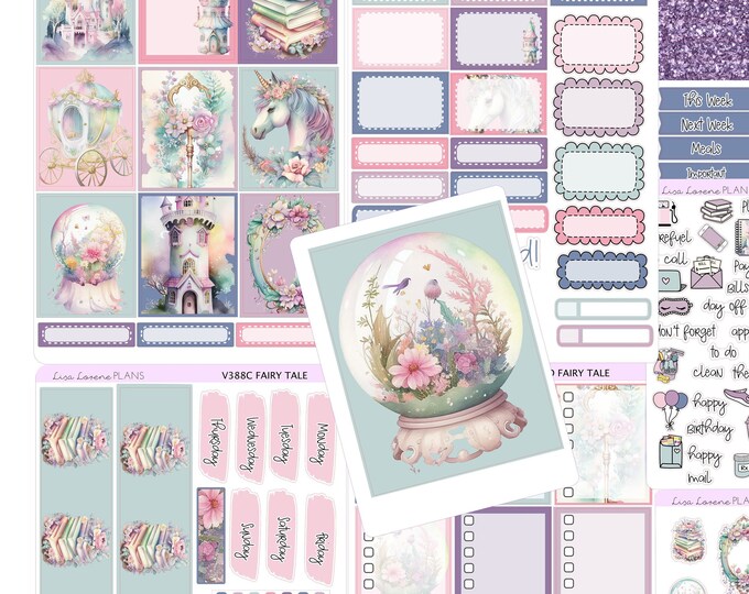 FAIRY TALE Weekly Planner Sticker Kit | Vertical Planner | Perfect for ...