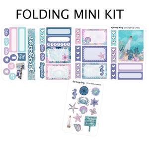 MERMAID WATERS Folding Mini Kit | Planner Stickers perfect for ALL Planners | CCf51