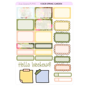 SPRING GARDEN Planner Sticker Kit | Perfect for Erin Condren Life ...