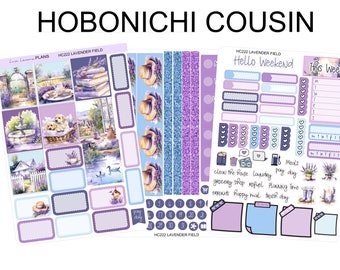 LAVENDER FIELD  Hobonichi Cousin Weekly Planner Sticker Kit | HC222