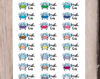 Car Printable Planner Stickers Car Stickers Car Rental Icon - Etsy