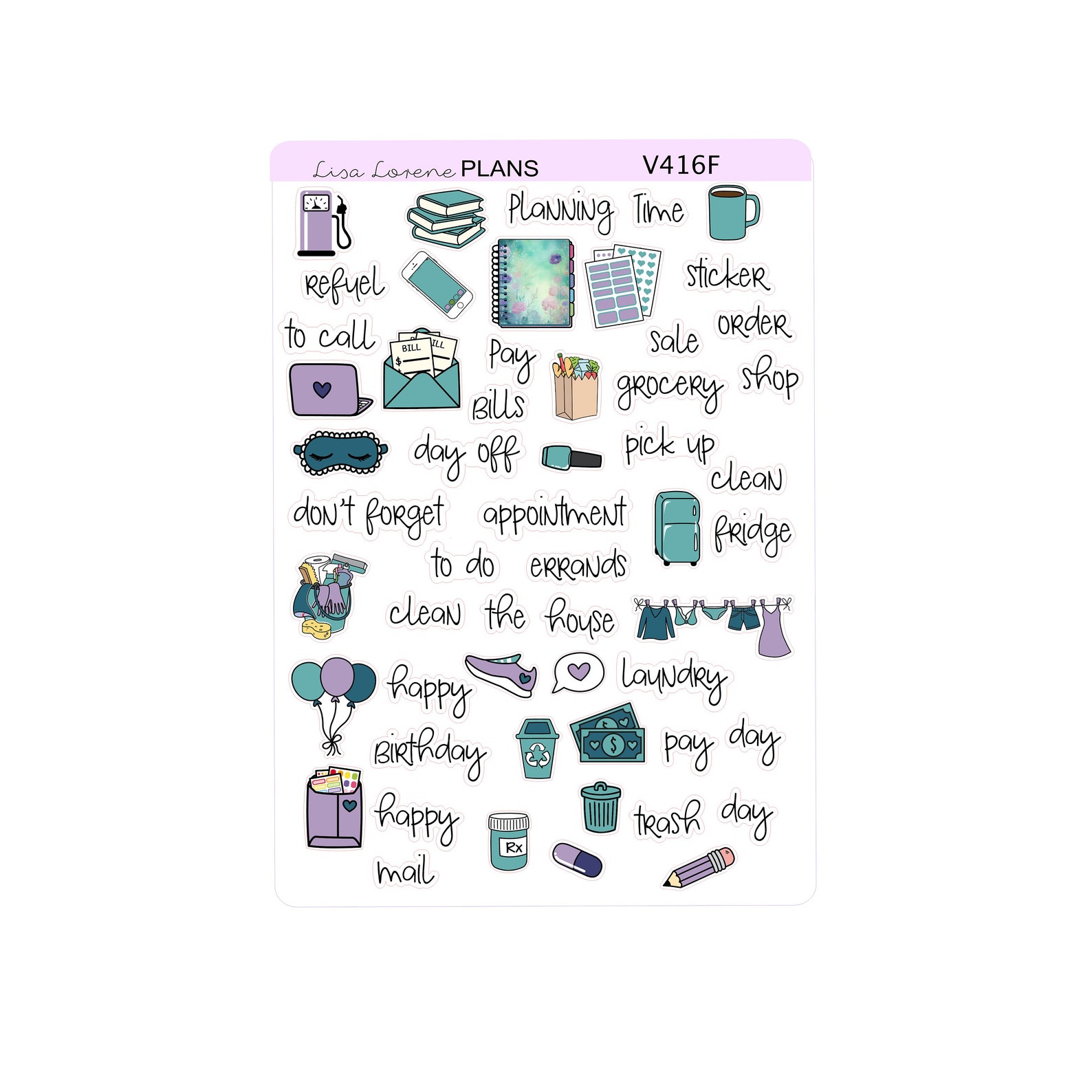 ENCHANTED FOREST MORNING Weekly Planner Sticker Kit | Vertical Planner ...